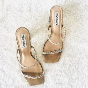 Steve Madden Sasha Embellished Block Heel Sandal